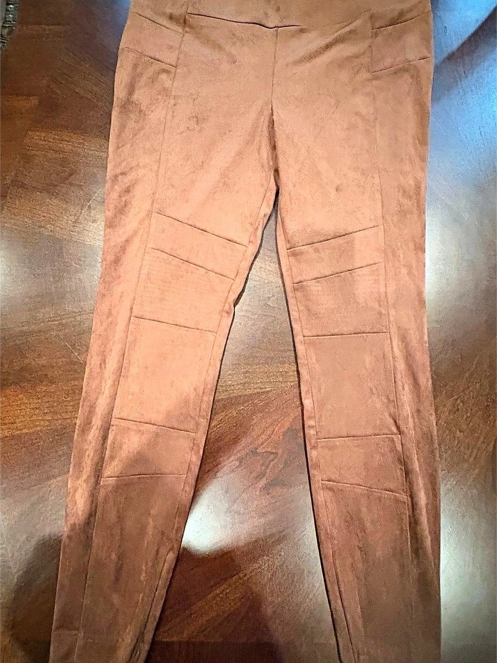 Sundance Luxe Dreams Faux Suede Moto Pants Brown Size 12